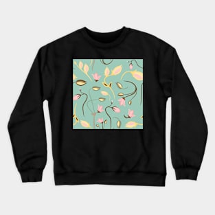 seamless summer tiny floral pattern Crewneck Sweatshirt